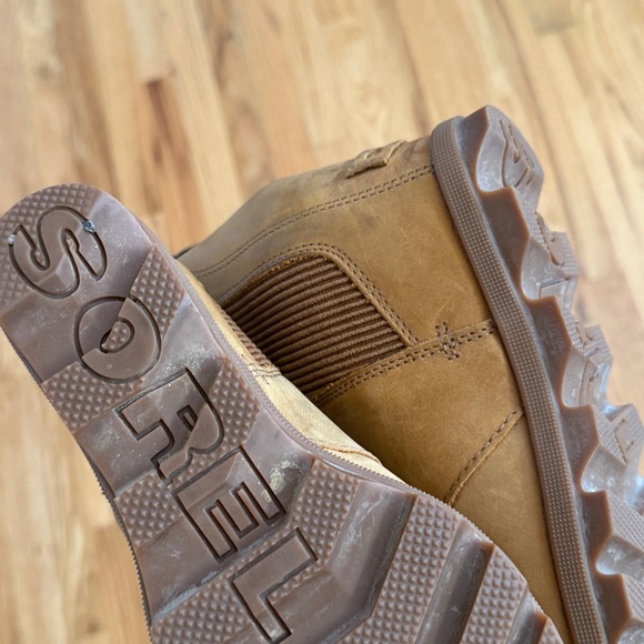 SOREL Joan Rhapsody Chelsea Wedge Boot, Tan, Size 6 - Picture 6 of 6